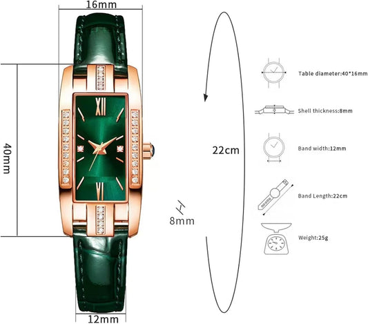 Reloj Femenino Esmeralda – Distinción y Estilo